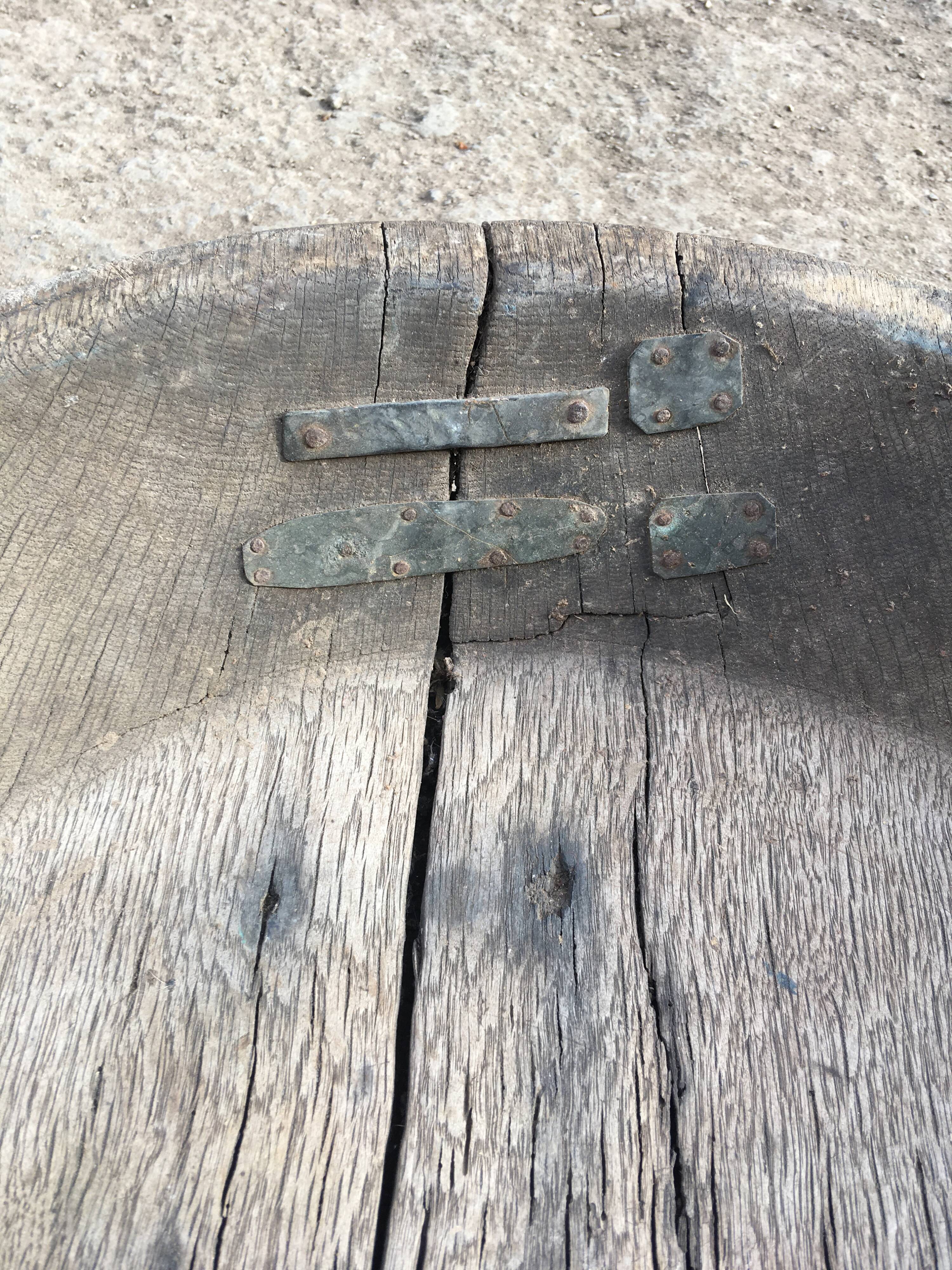 OLD BERBER WOODEN COUSCOUS DISH 1