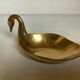 Zoomorphic swan brass trinket tray/ring holder