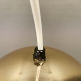 Danish ball lamp from the 80s, in gold colored lacquer.