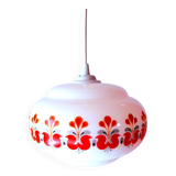 Suspension in opaline screen-printed 1970