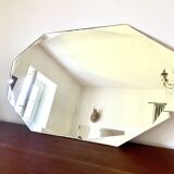 1950s beveled octagonal mirror