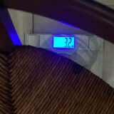 Louis Philippe straw chair from the 19th century in solid walnut, dowelled.