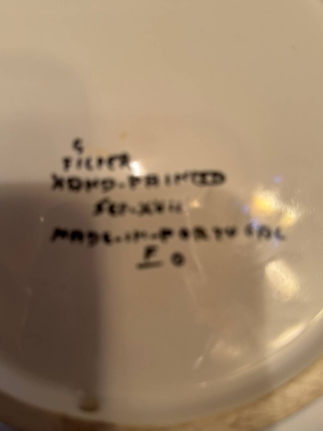 Decorative plate from the 60s