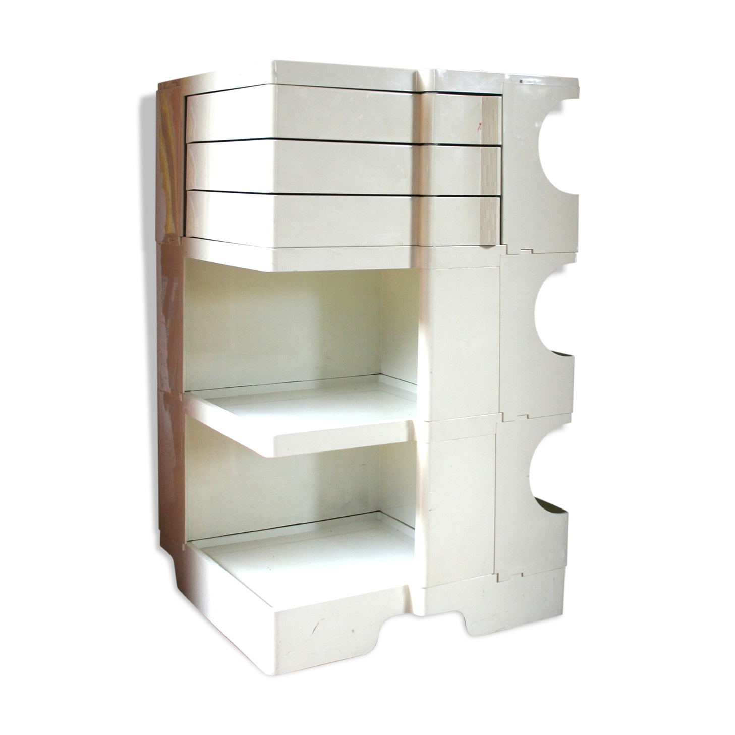 Serving white Bobby by Joe Colombo vintage 70s