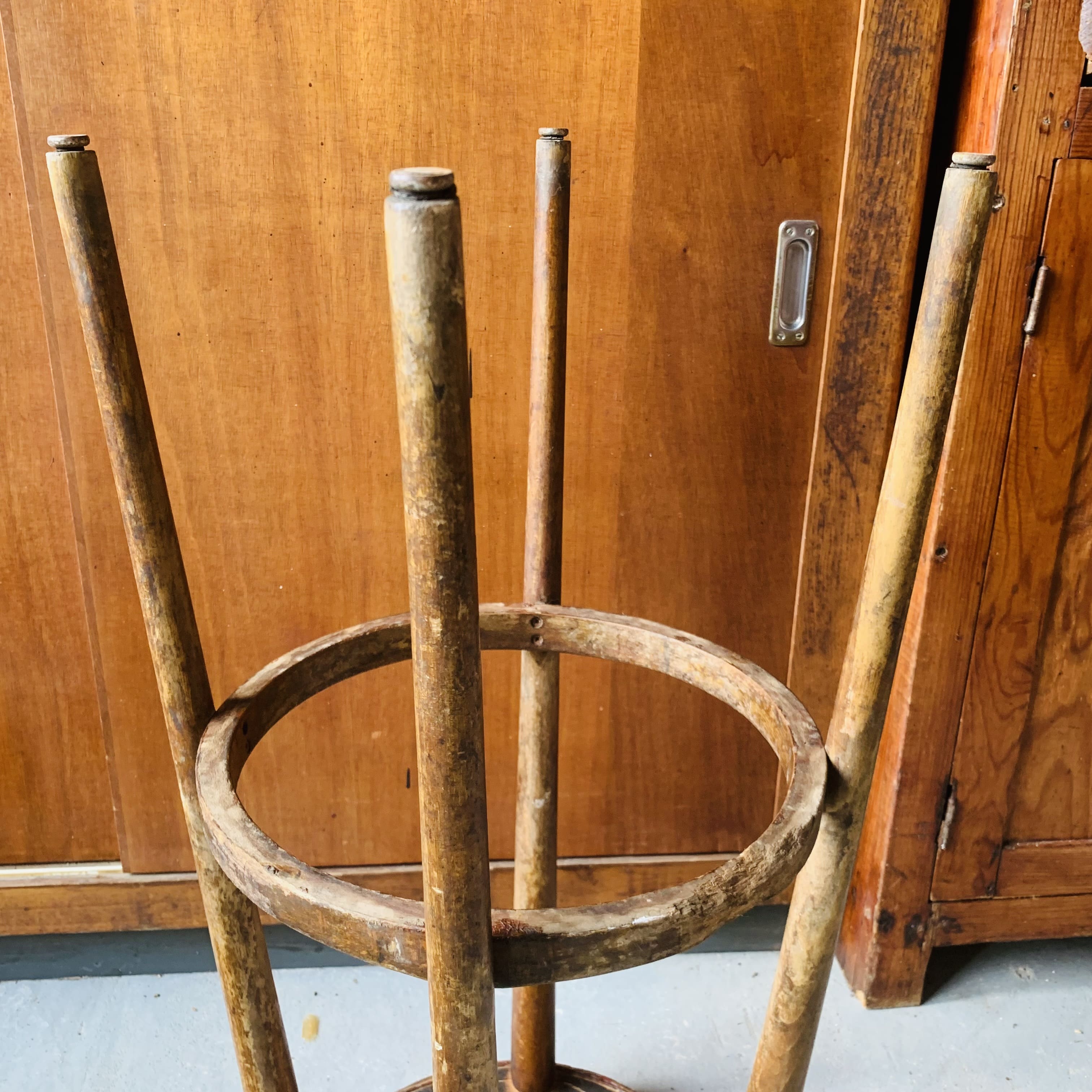 Curved high stool