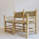 Banquette marocain en bois et corde