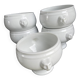 6 porcelain lion head soup bowls