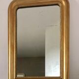 Miroir ancien Louis Philippe perlé doré vintage 56x80cm