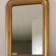 Miroir ancien Louis Philippe perlé doré vintage 56x80cm