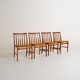 Set of 4 teak dining chairs, Scandinavia, 1960s