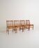 Set of 4 teak dining chairs, Scandinavia, 1960s