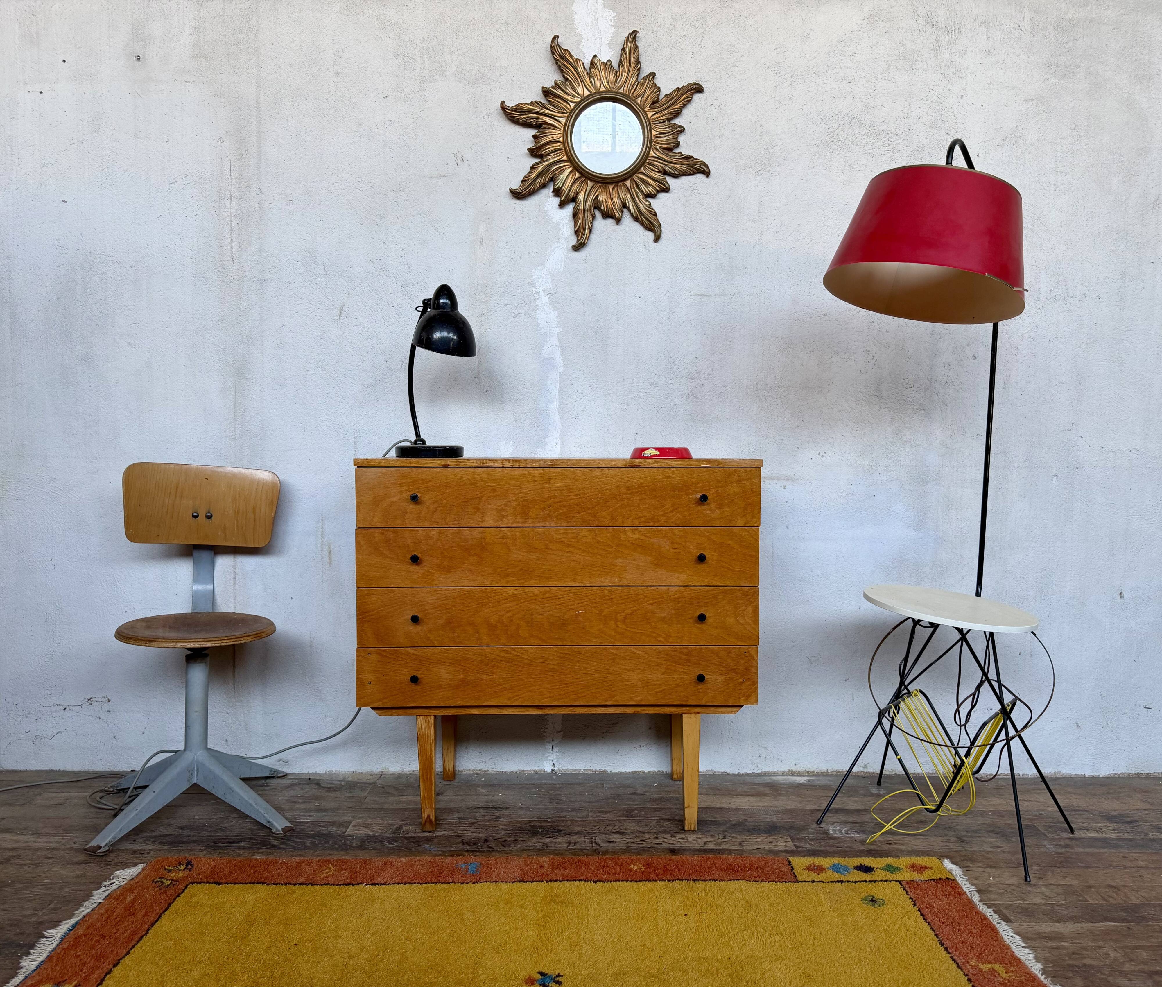 vintage oak chest of drawers