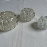 Lot 3 vases pique flowers VMC Reims