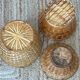 3 rattan planters