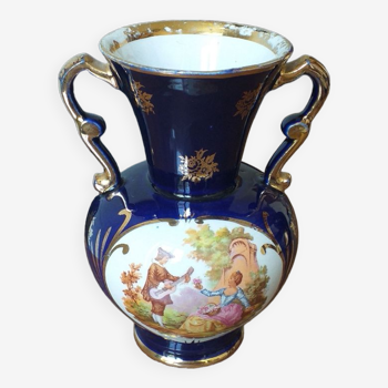 Vase Fragonard bleu roi
