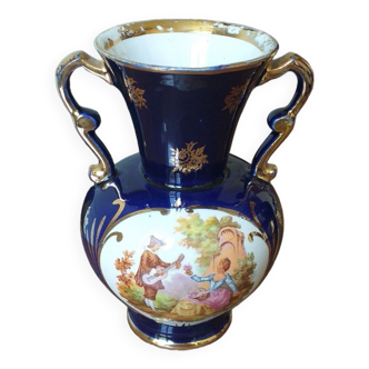 Vase Fragonard bleu roi