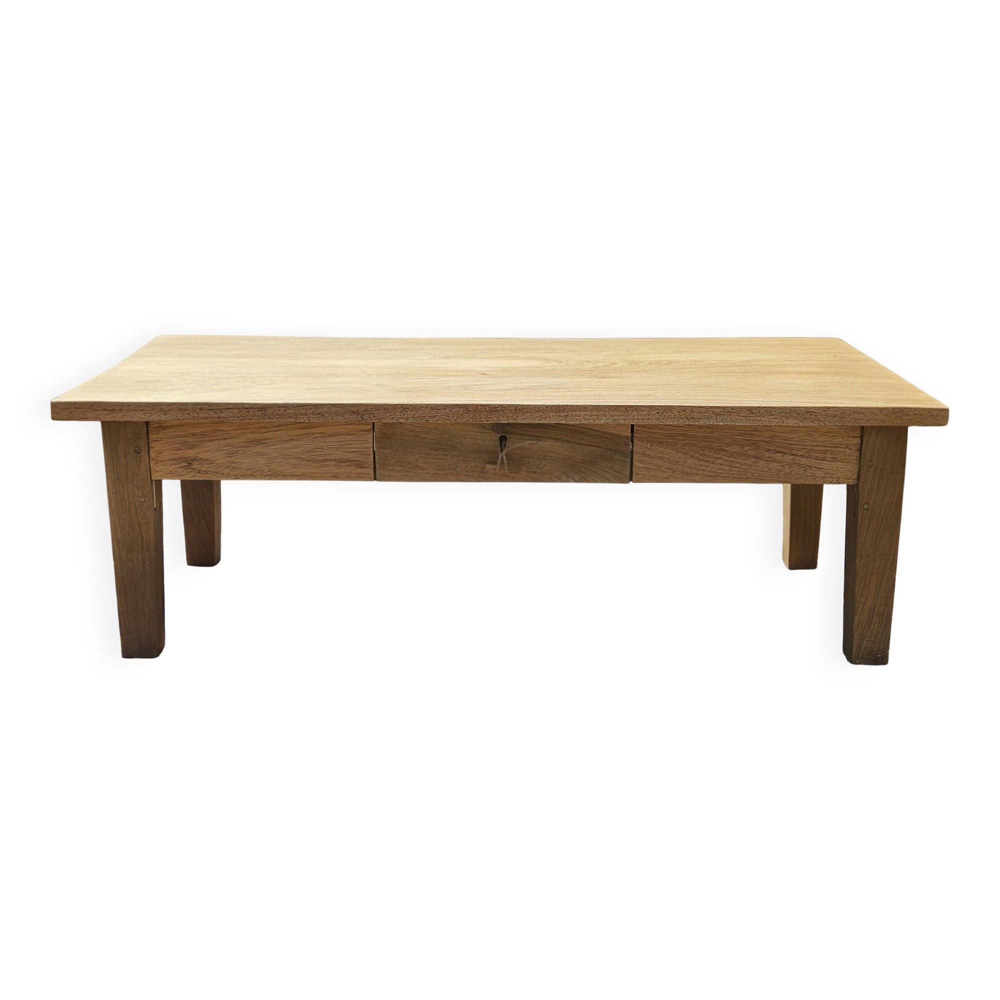 Antique solid wood coffee table – unique restored piece | Louna