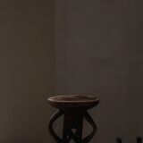 Hardwood stool Tonga (Batonga) carved with geometric patterns, 20th century, 1960s.