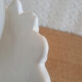 Vintage opaline globe bedside swan lamp