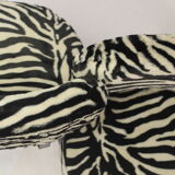 Pair of chairs pelfran zebra fur fabric