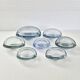 Set of 7 vintage Akva ashtrays by Per Lükten for Holmegaard 1950.