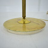 Czechoslovakia mid-century floor lamp in alabaster and brass, 1950s