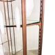 Large Antique Museum Display Cabinet with Curved Glass