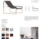 Classic Contemporary Chaise Longue in Aged Brass and Navy Blue Leather