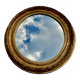 Old Oval Wall Mirror in Gilded Wood late nineteenth early twentieth