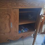 Solid wood TV stand