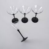 Set of martini glasses, Danish design, 1970s, manufactured in Denmark