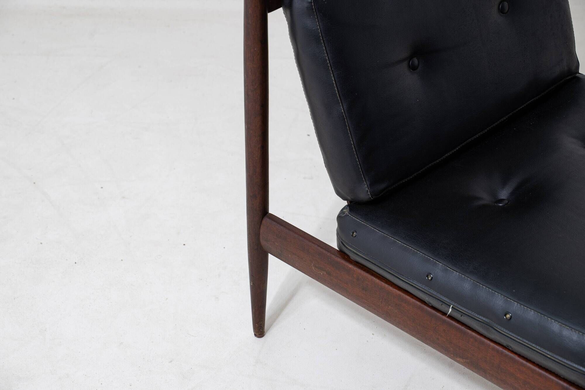 Slender lounge chair in teak, Belgium 1960s