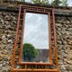 Vintage bamboo mirror 1970