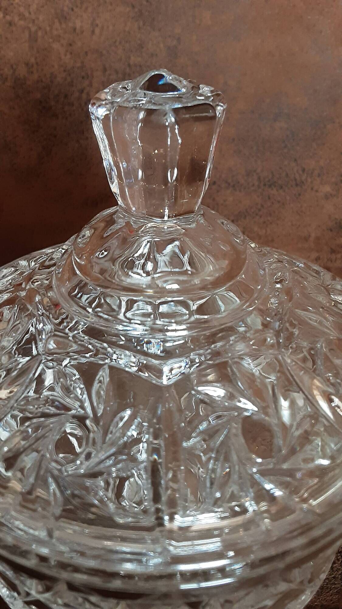 Sweet jar or glass sugar bowl