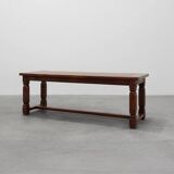 Large French Provincial rustic Oak Table, ca. 1900