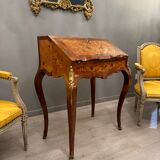 Writing desk in marquetry of the napoleon III period around 1870