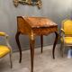 Writing desk in marquetry of the napoleon III period around 1870