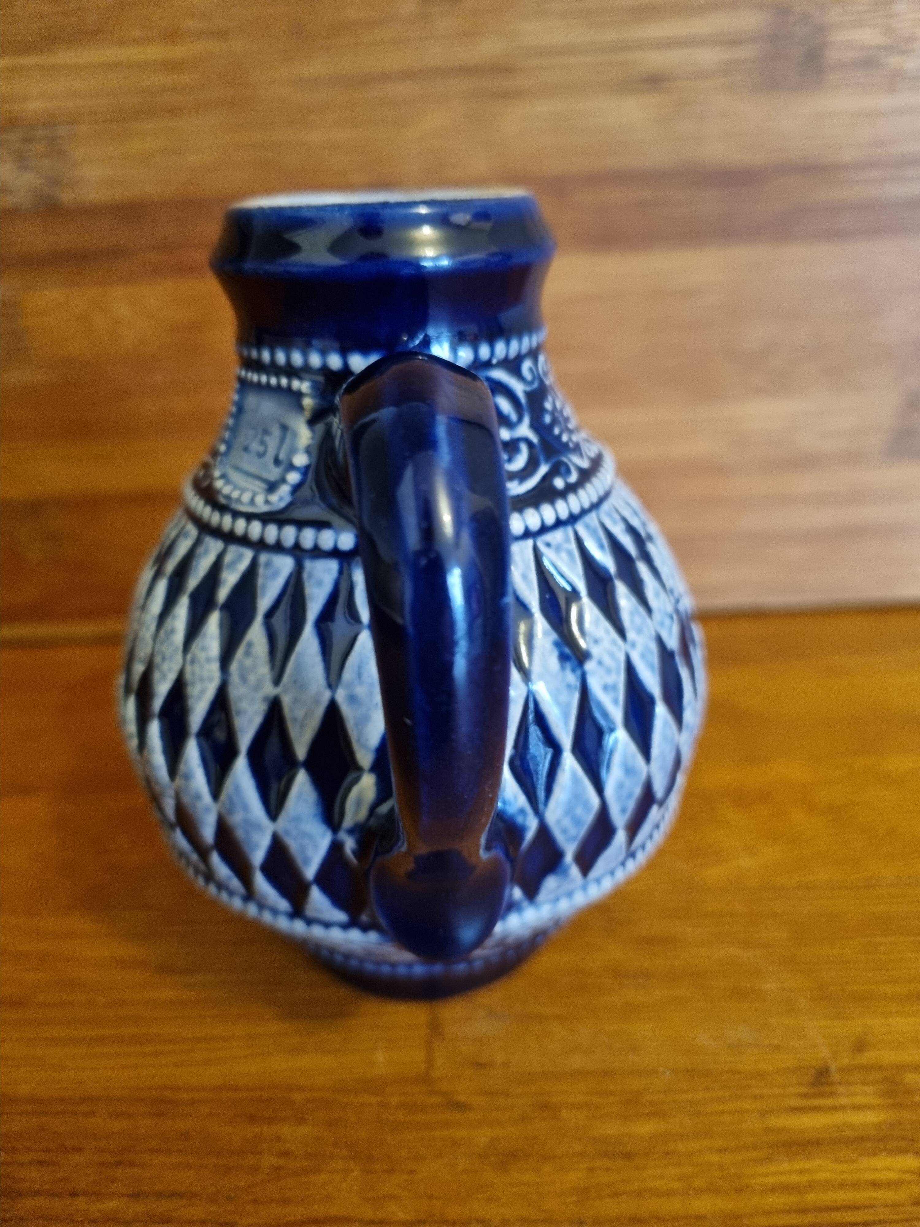 Salt-glazed stoneware jug from Alsace Marzi and Remy 25 cl
