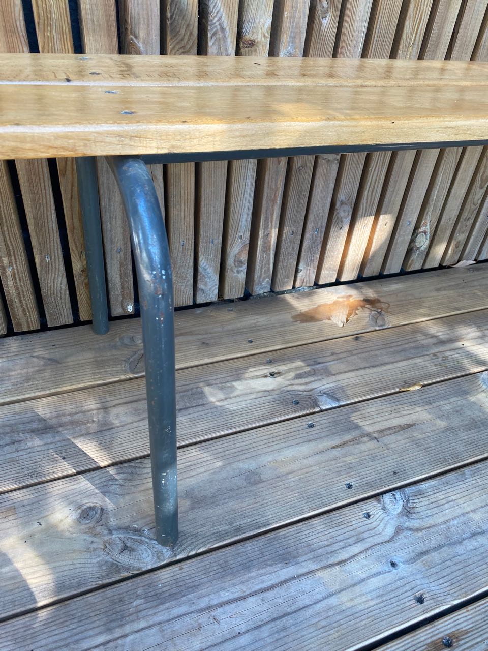 Vintage school bench
