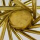 Pair of 24-light patinated brass chandeliers. 1980s.