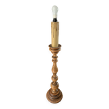 Wooden floor lamp