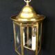 Lantern 2 lights in bronze and brass