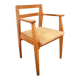 Mid-century armchair in blonde beech