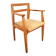 Mid-century armchair in blonde beech