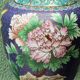 Vase in cloisonné enamel, China, peonies, birds