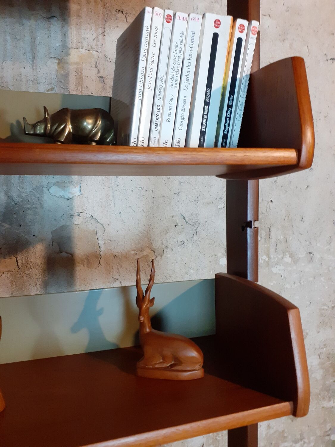 Ergo teak shelving unit, Scandinavian vintage 1960s