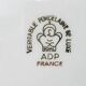 Service à dessert doré à l’or fin en porcelaine de Luxe Royal ADP