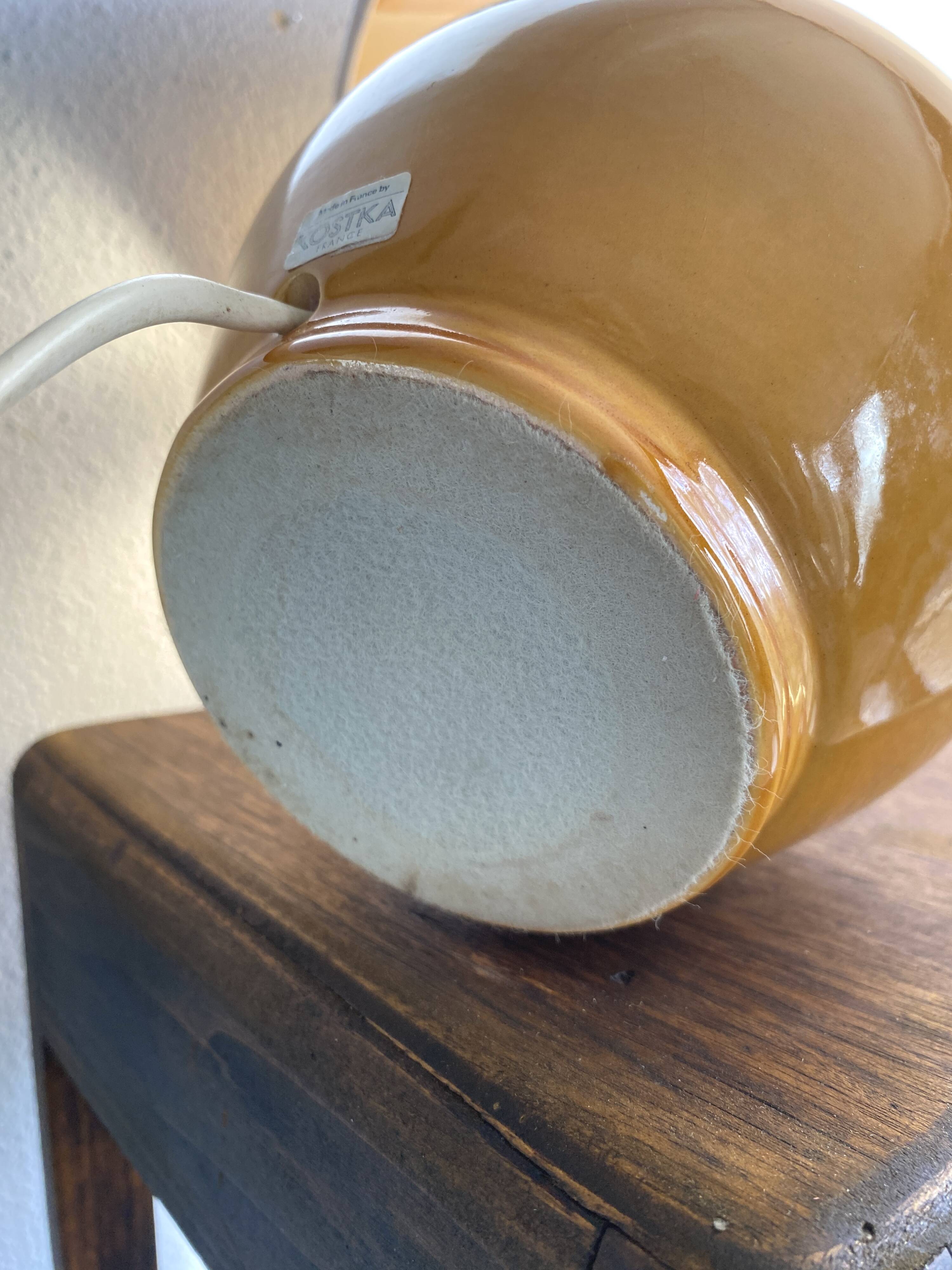 Kotska lamp, ceramic, lampshade, 70s