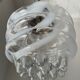 Vintage glass mazzega pendant light, 1960s