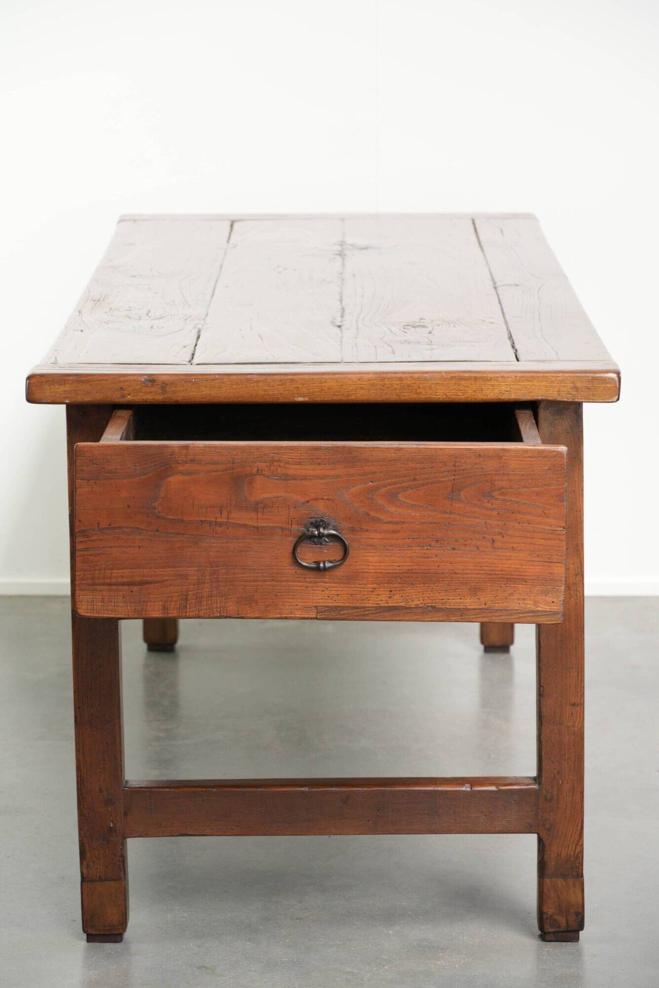Antique French farmhouse dining table for 4/ 6 people from the 18th century